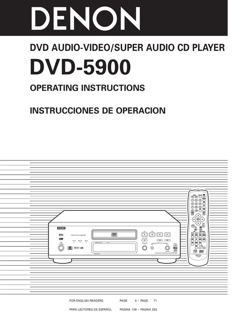 Denon DVD-5900 User manual