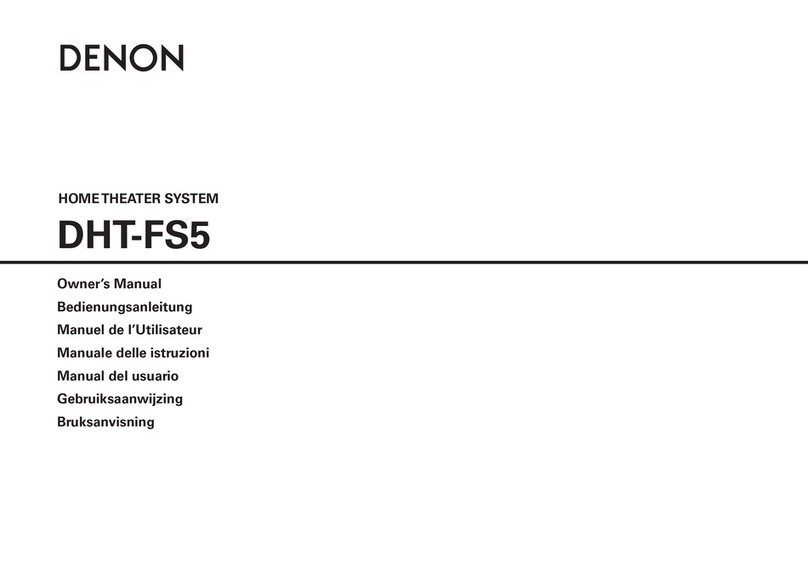 Denon DHT FS5 - X-SPACE Surround System Home Theater Speaker... User manual
