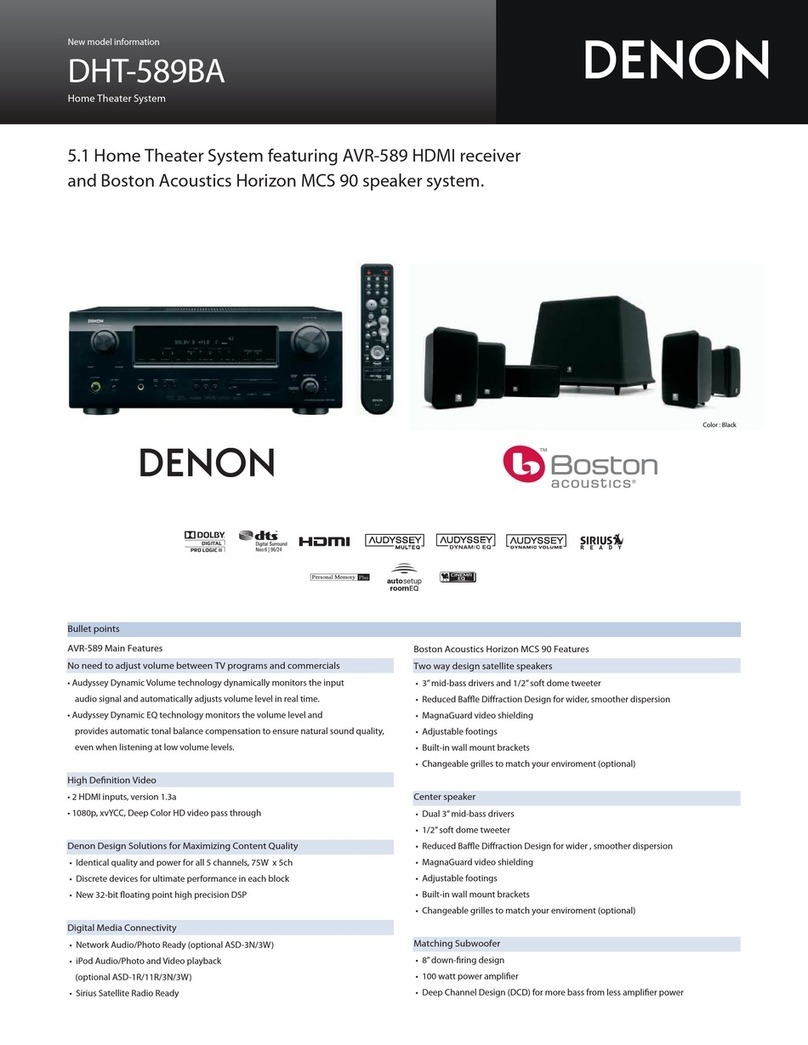 Denon DHT-589BA Specifications