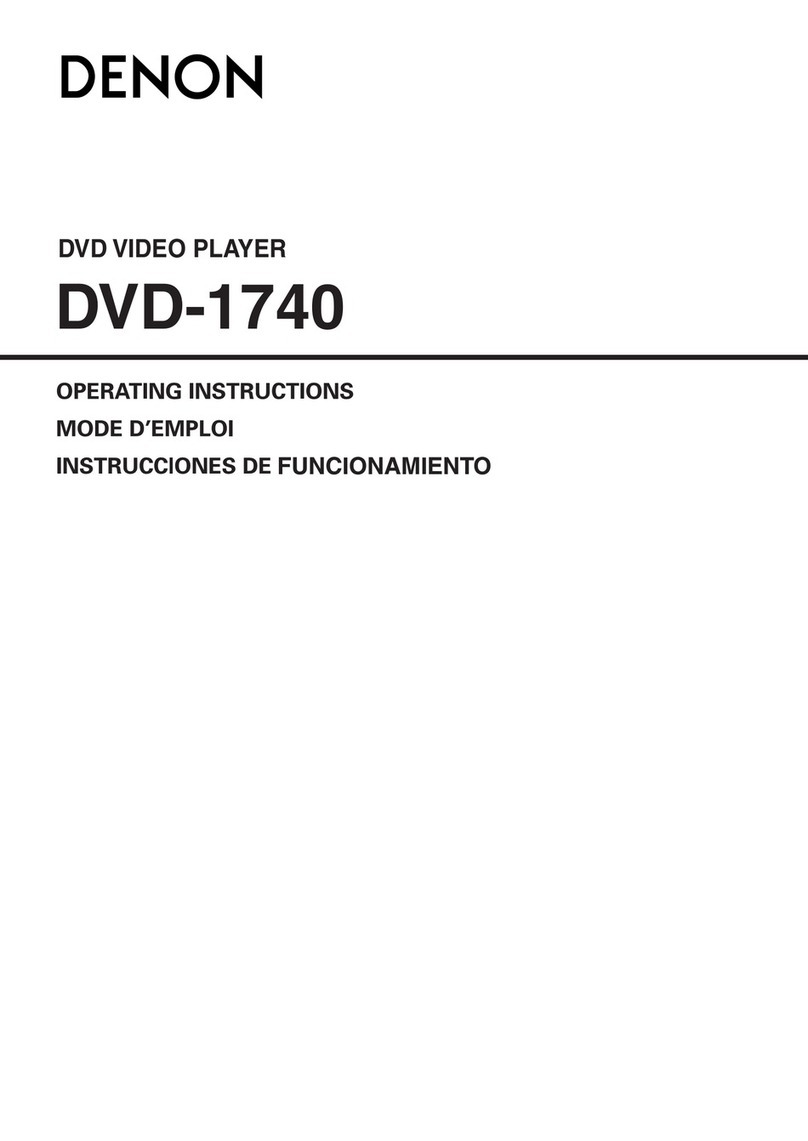 Denon DVD 1740 User manual
