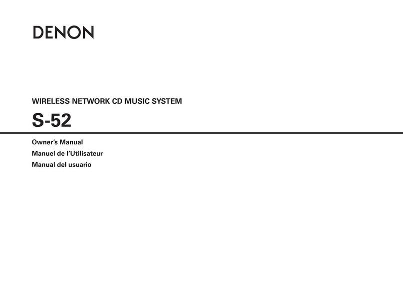 Denon S-52 User guide