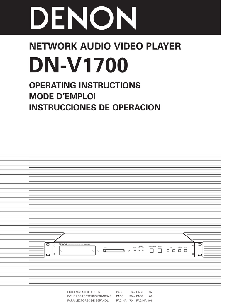 Denon DN-V1700 operating instructions