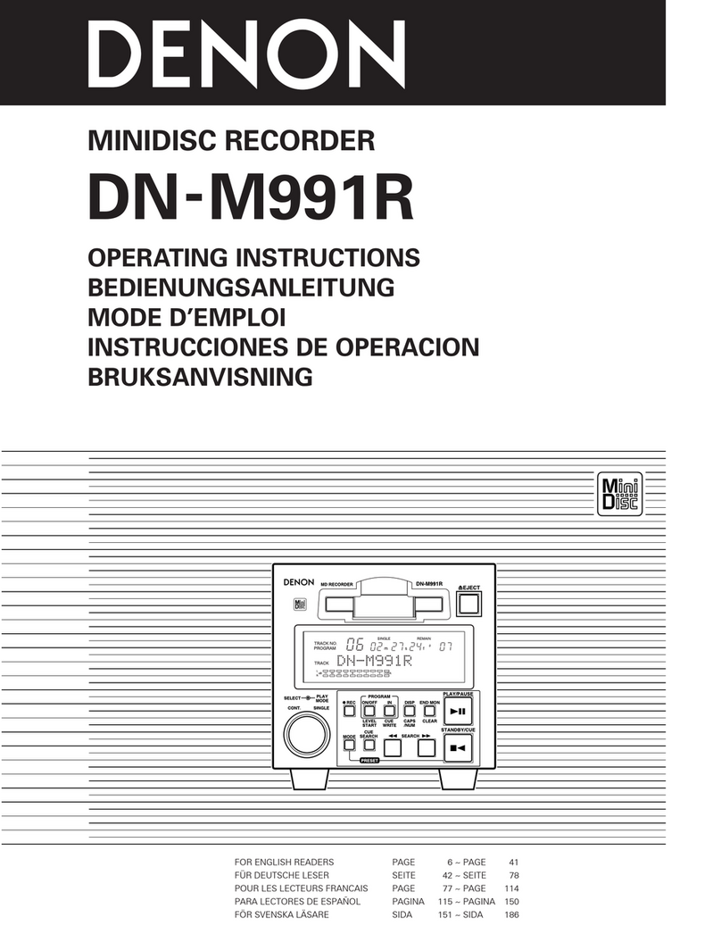 Denon DN-M991R User manual