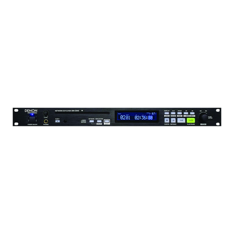 Denon DN-C640 - Slot-In Network CD Player operating instructions Denon DN-C640 - Slot-In Network CD Player operating instructions
