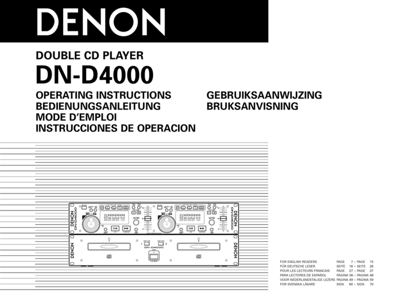 Denon DN-D4000 User manual