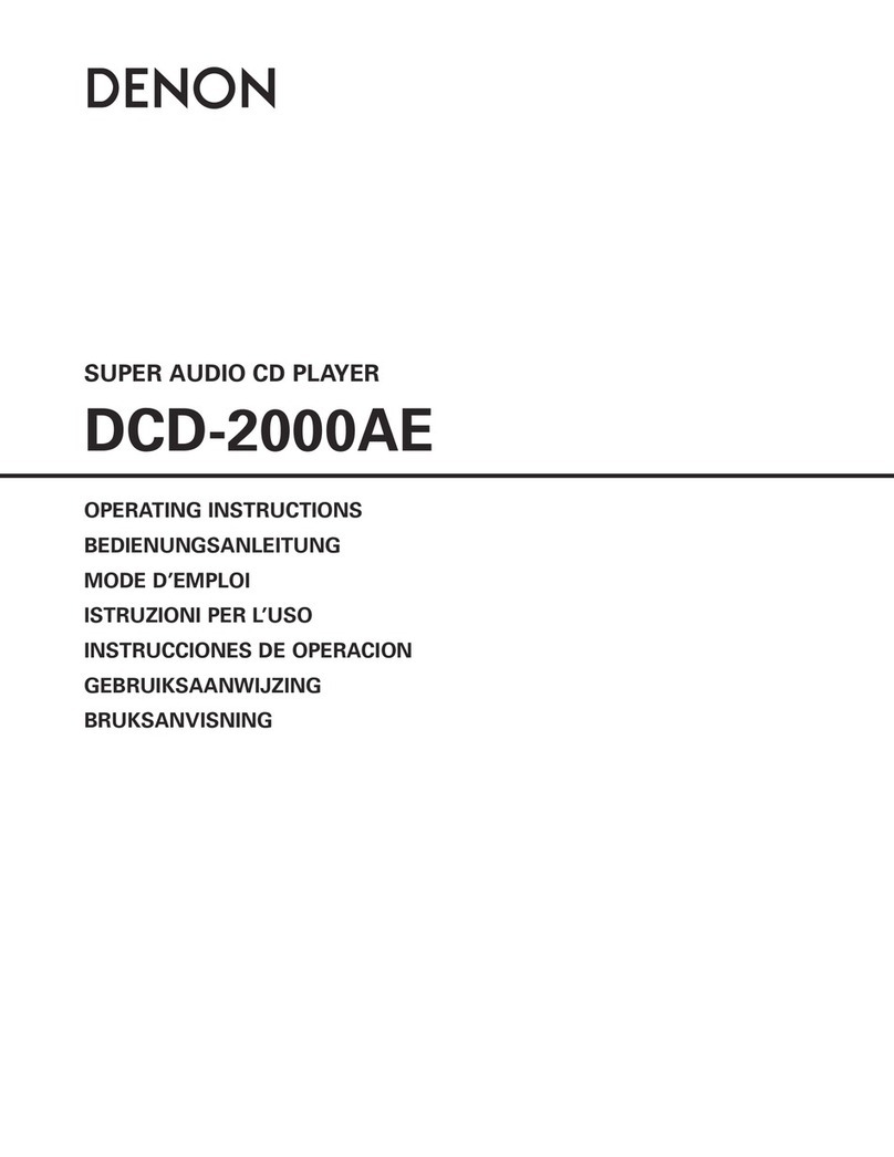 Denon DCD-2000AE operating instructions