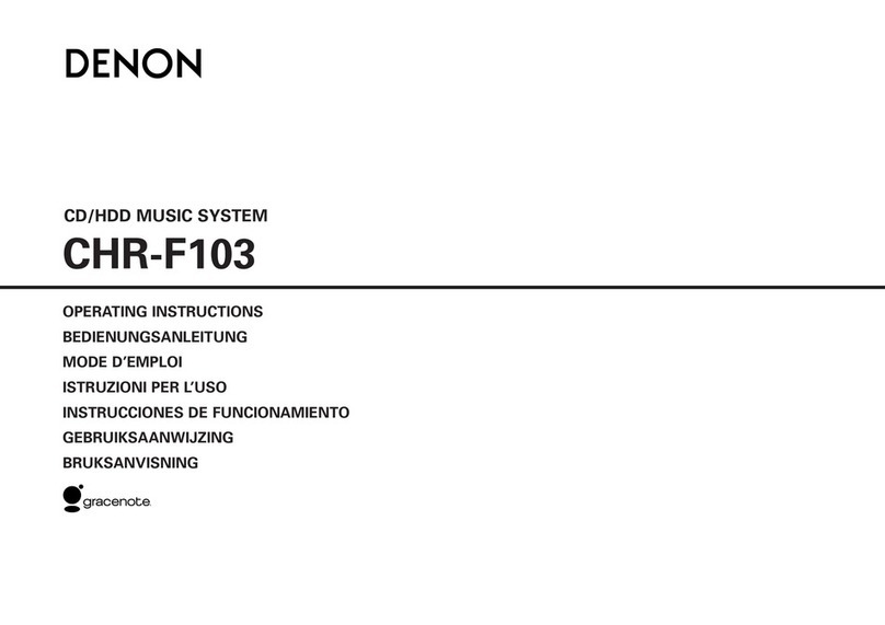 Denon CHR-F103 User manual