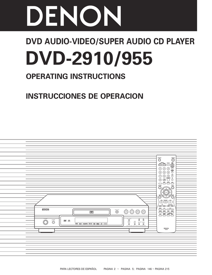 Denon DVD-2910/955 User manual
