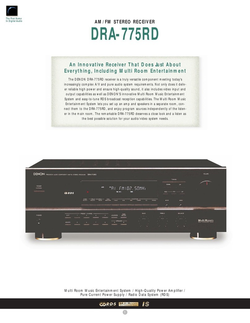 Denon DRA-775RD User manual Denon DRA-775RD User manual