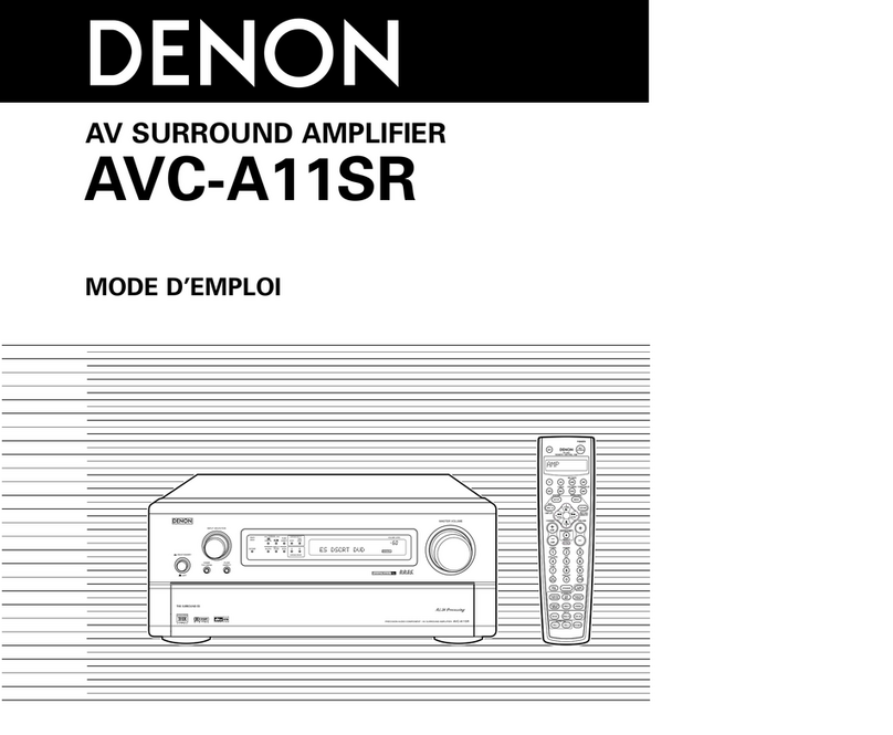 Denon AVC-A11SR Assembly instructions