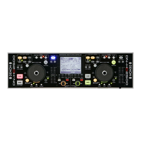 Denon DNHD2500 - Dual DJ MP3 Player operating instructions