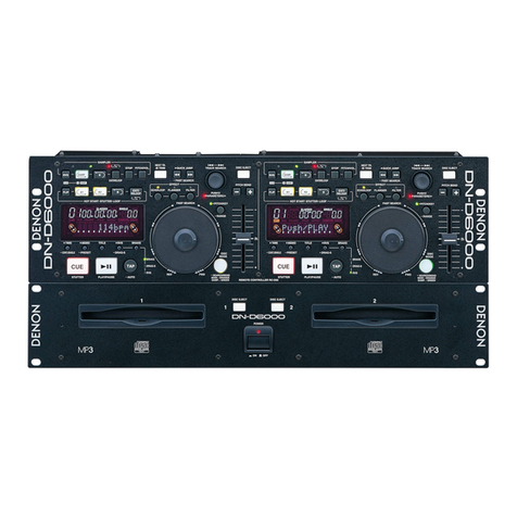 Denon DND6000 - Dual DJ CD Player User manual