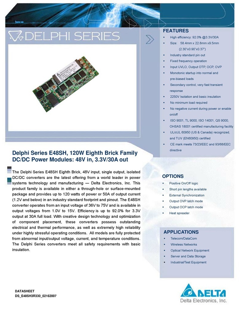 Delta Electronics E48SH datasheet