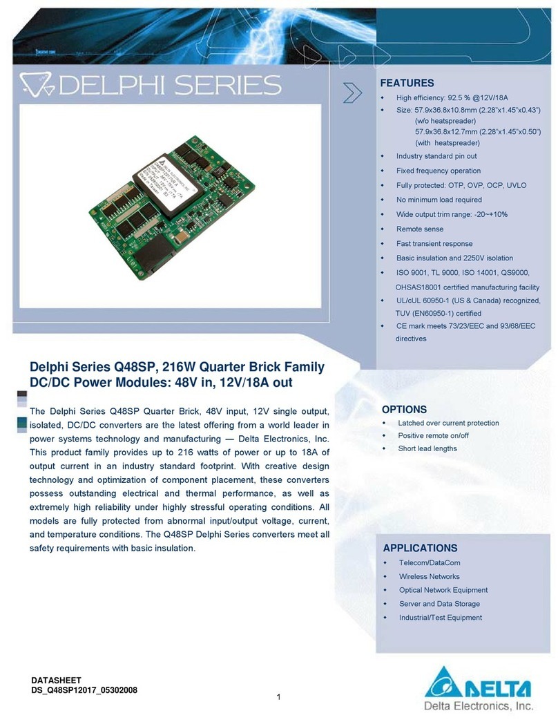 Delta Electronics Delphi Q48SP User manual