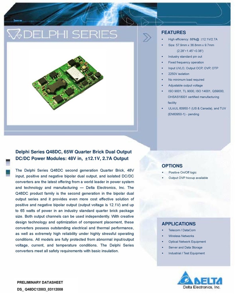 Delta Electronics Delphi Q48DC User manual