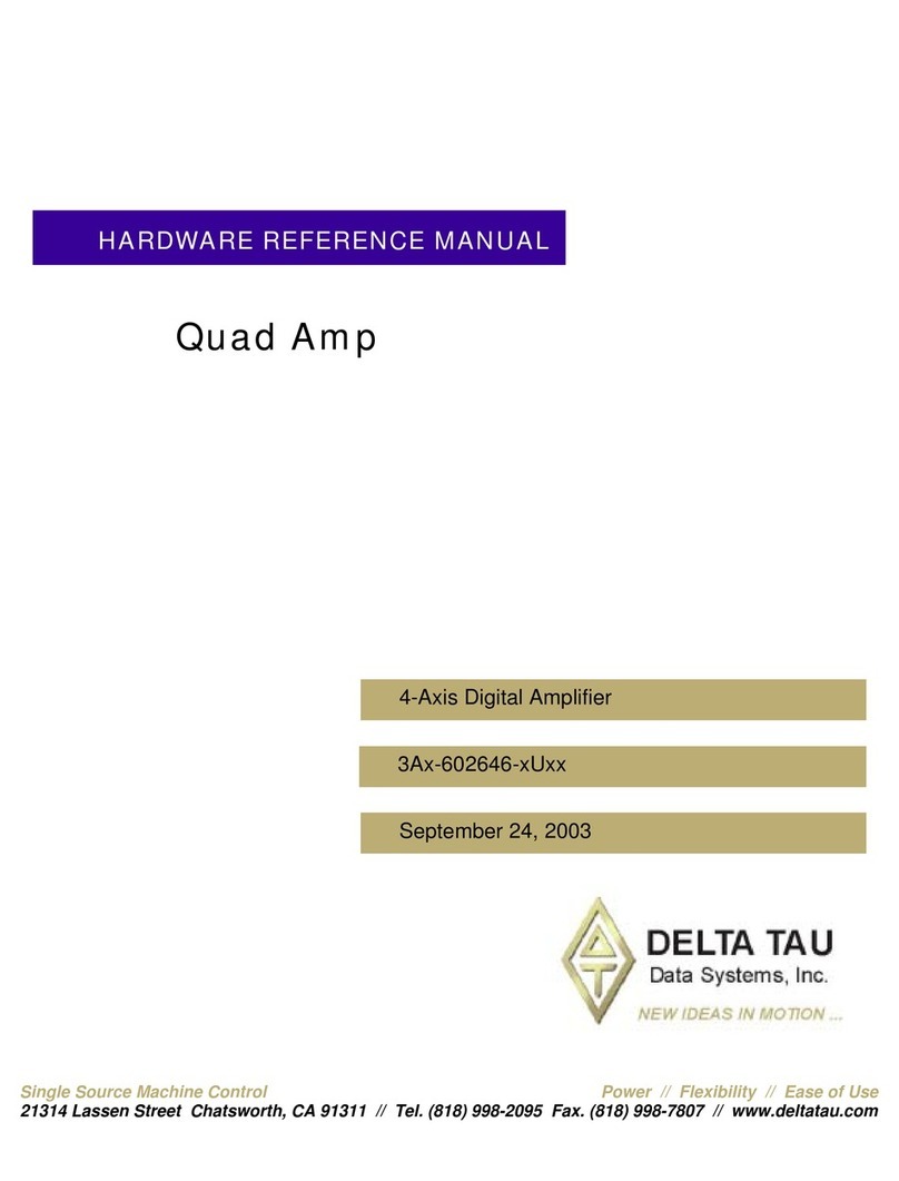 Delta Tau 3Ax-602646-xUxx Hardware reference manual