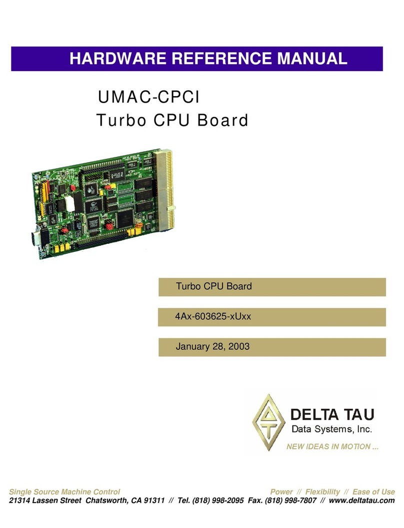 Delta Tau TURBO 4AX-603625-XUXX Hardware reference manual