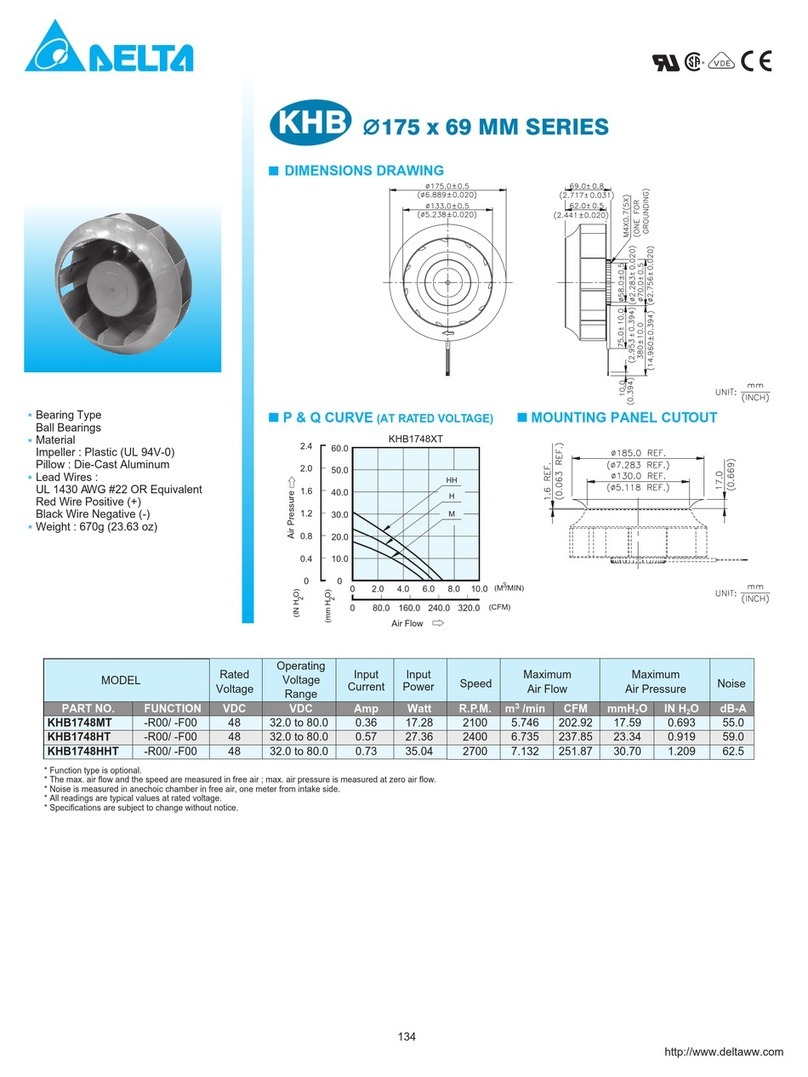 Delta KHB1748HHT Specification sheet
