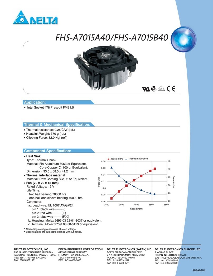 Delta Electronics FHS-A7015A40 User manual