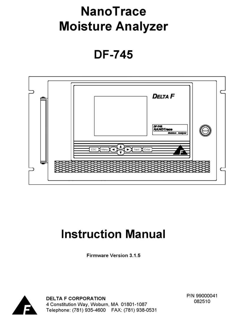 Delta F NANOTRACE DF-745 instruction manual