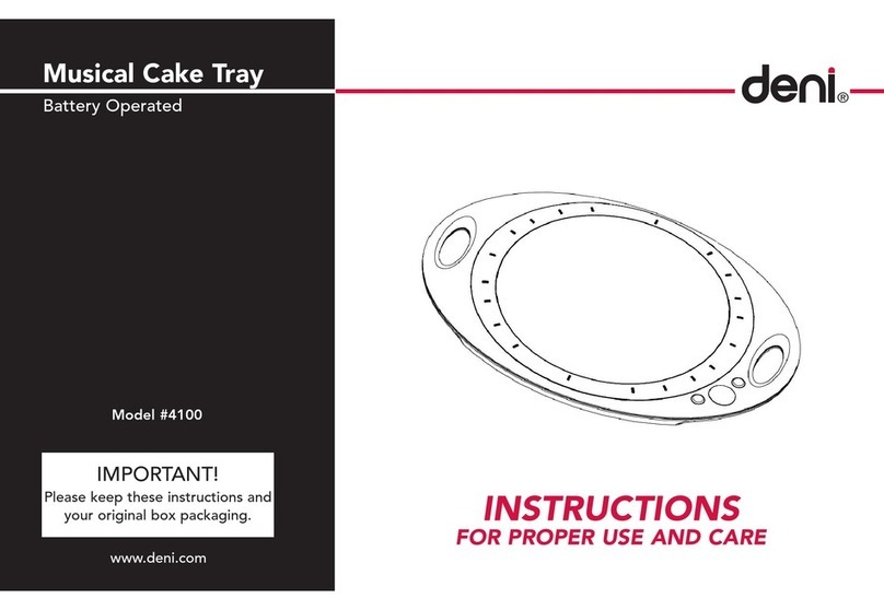 Deni 4100 Instructions for proper use and care Deni 4100 Instructions for proper use and care
