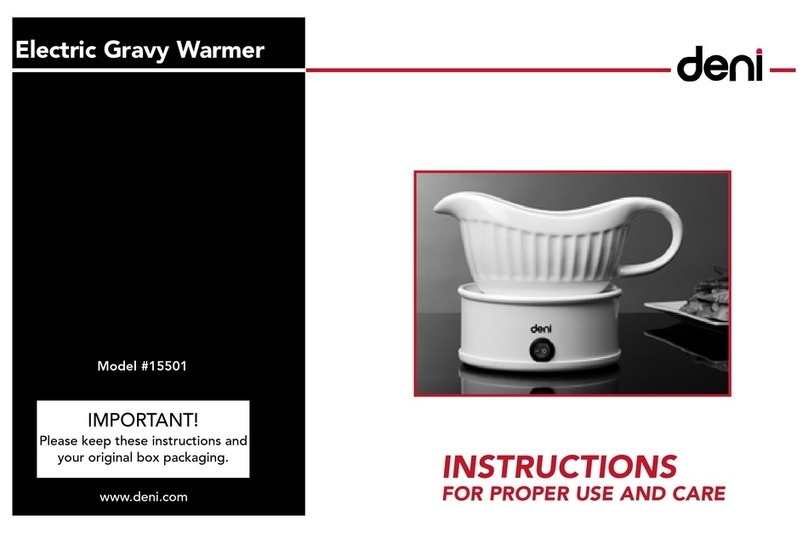 Deni 15501 Instructions for proper use and care
