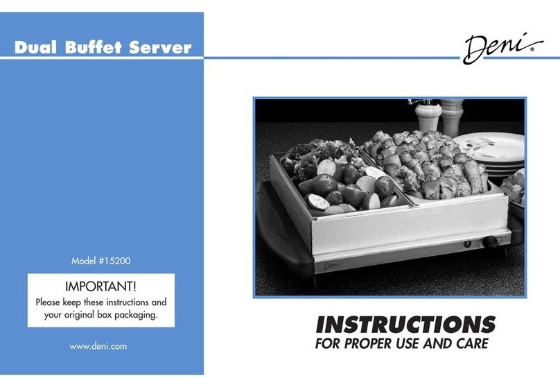 Deni 15200 Instructions for proper use and care