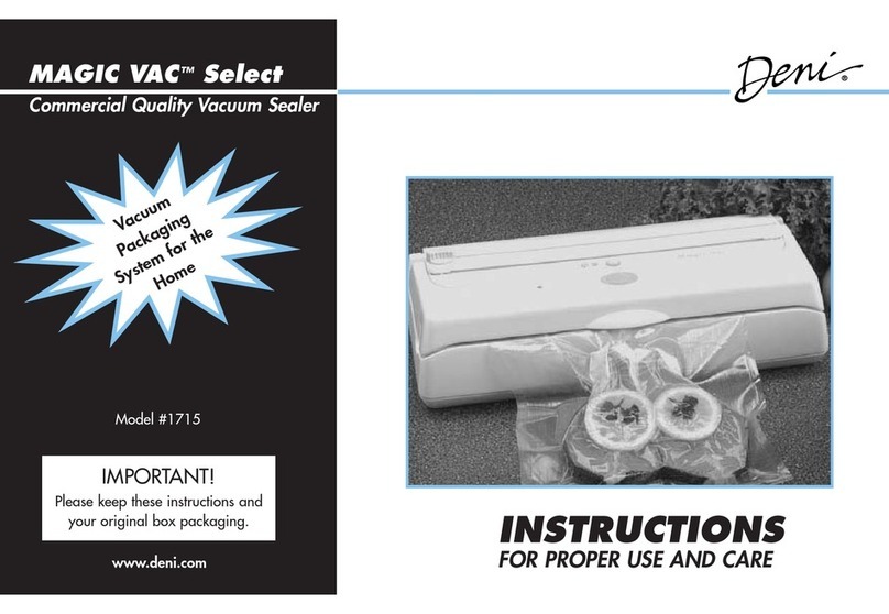 Deni 1715 Instructions for proper use and care