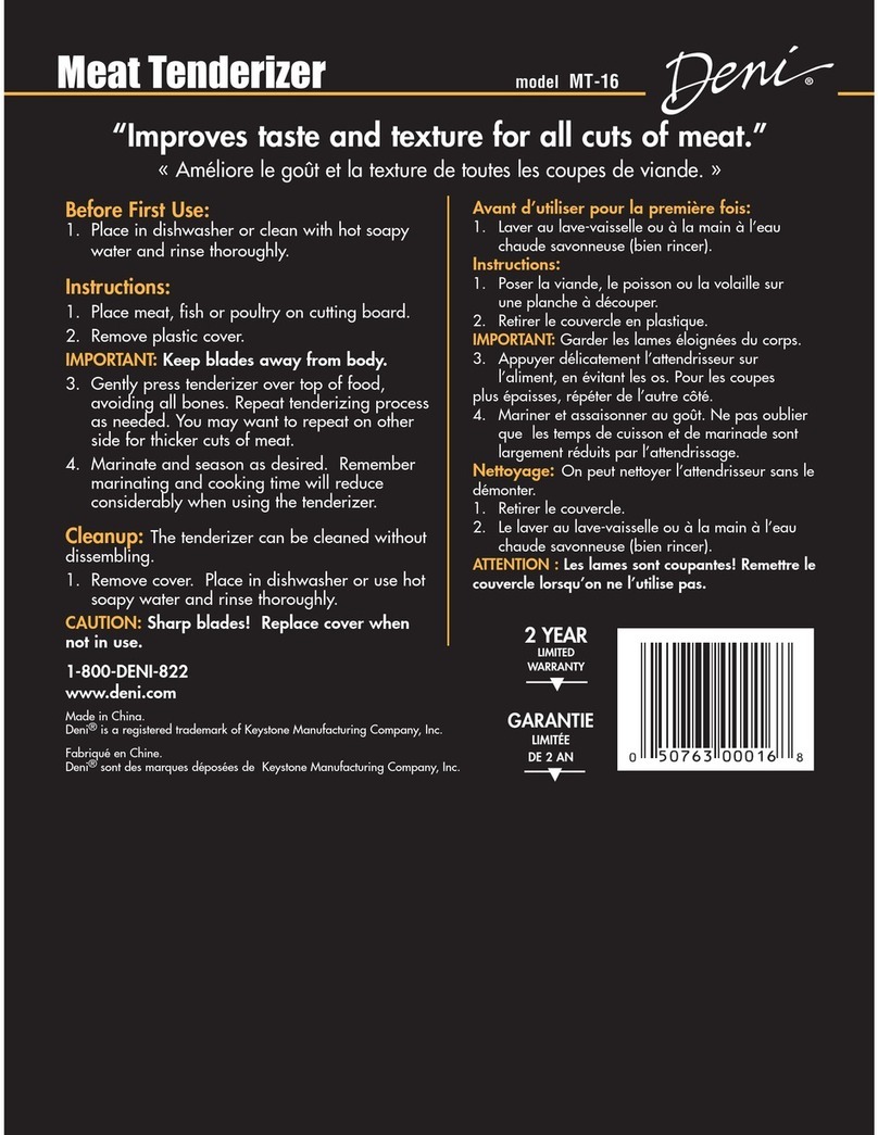 Deni MT-16 instruction manual
