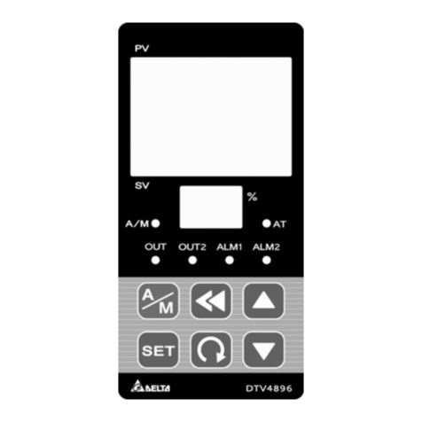 Delta Electronics Valve Temperature Controller DTV instruction sheet