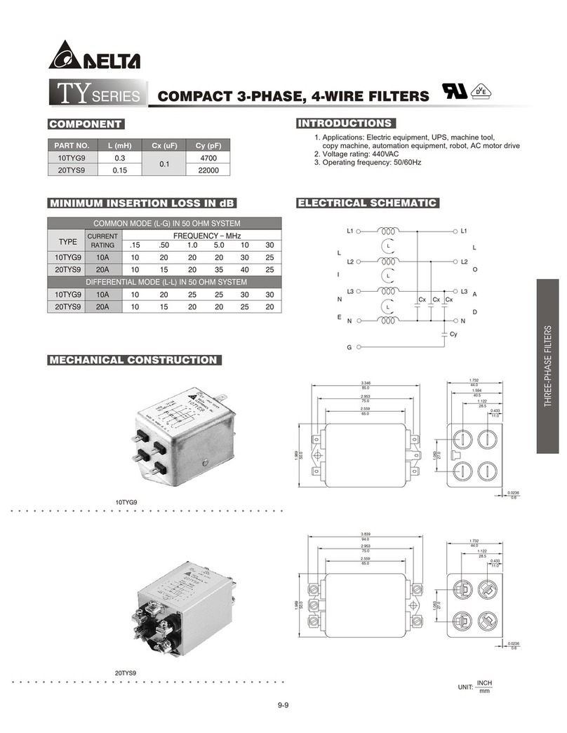 Delta Electronics DVP08ST11N Specification sheet
