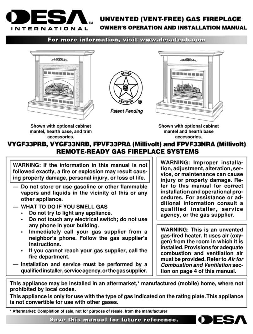 Desa VYGF33NRB Quick start guide