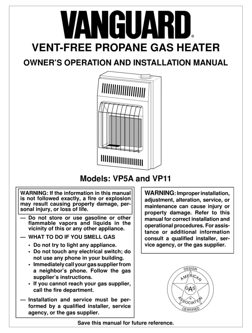 Vanguard VP11 OWNER'S OPERATION AND INSTALLATION MANUAL
