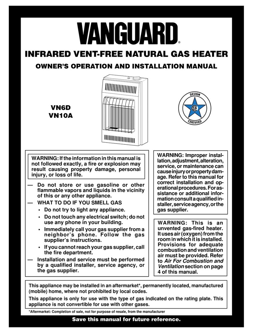Vanguard VN6D OWNER'S OPERATION AND INSTALLATION MANUAL