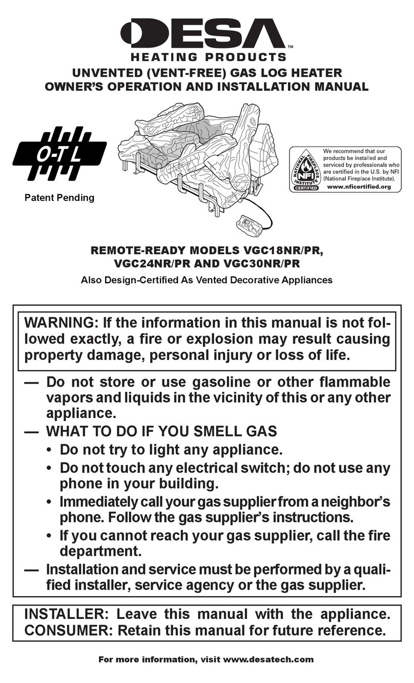 Desa VGC30NR/PR Quick start guide Desa VGC30NR/PR Quick start guide