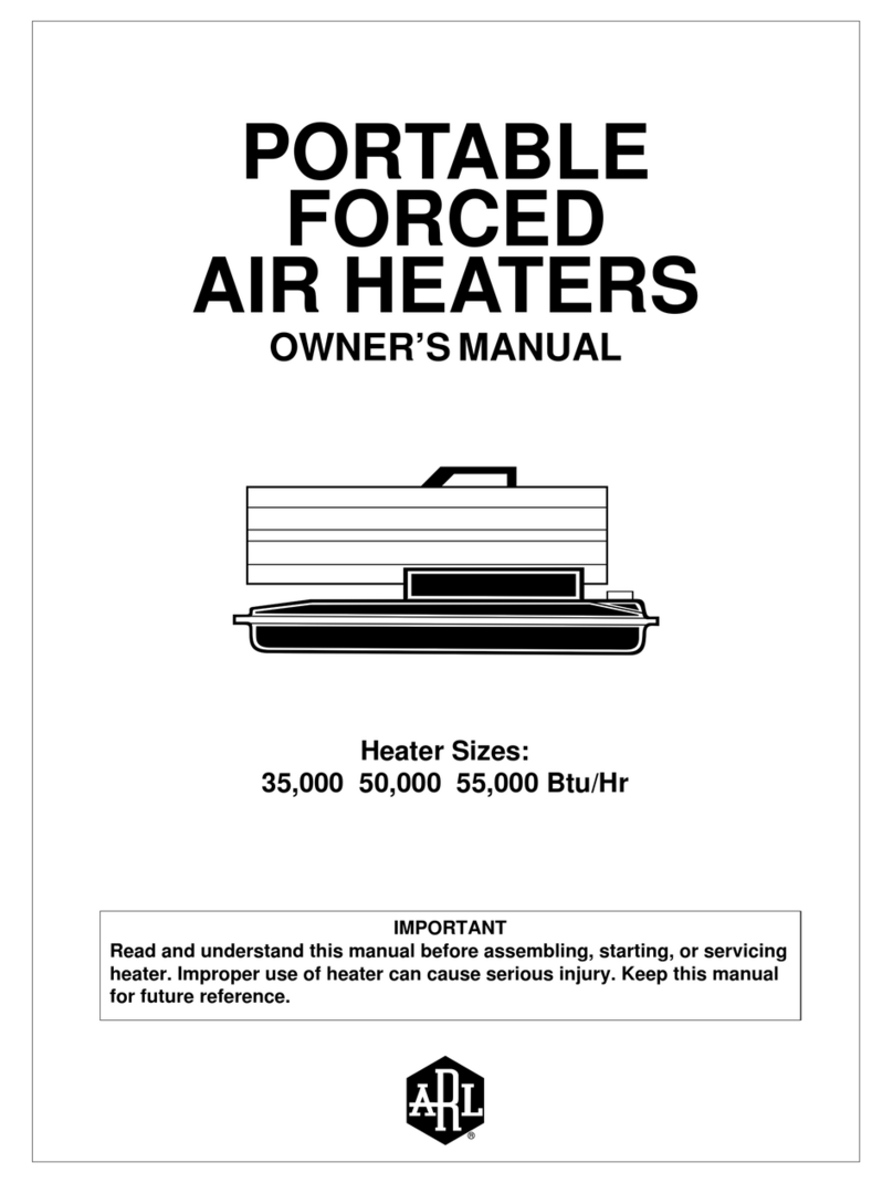 Desa PORTABLE FORCED AIR HEATERS owner's manual