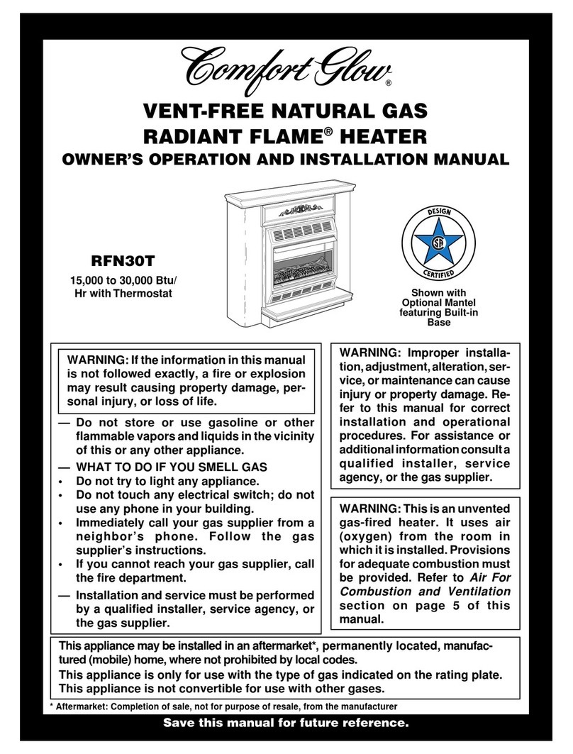 Desa Comfort Glow RFN30T Quick start guide