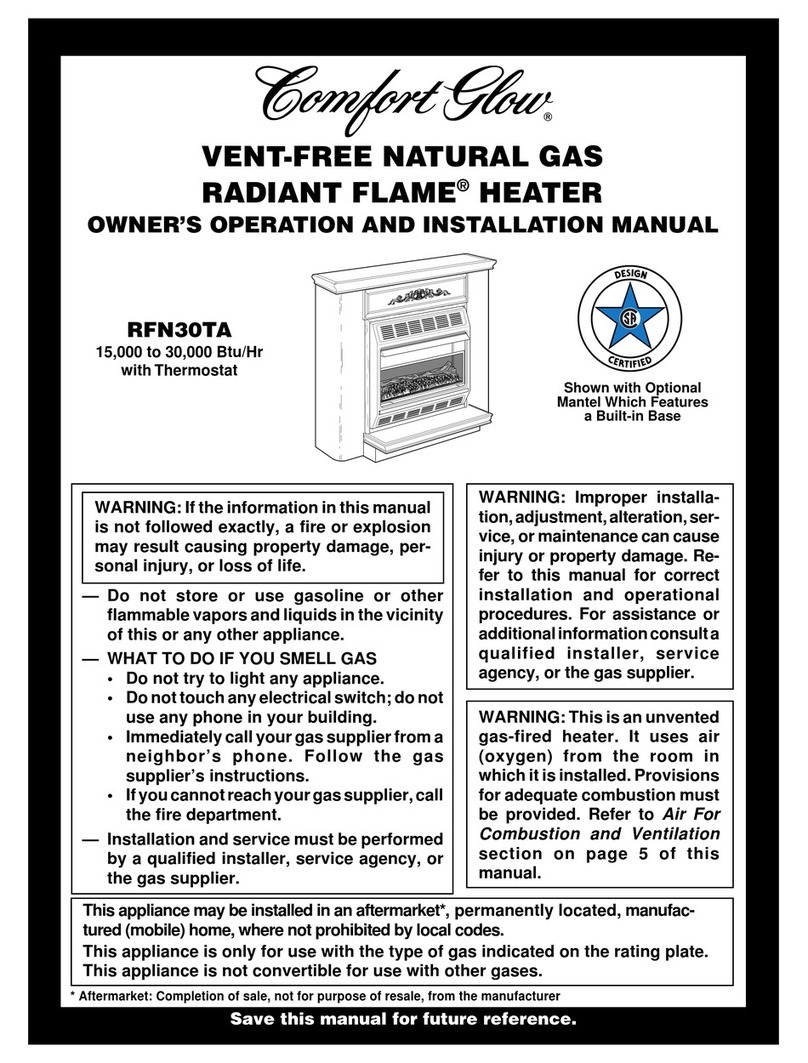 Desa Comfort Glow RFN30TA Quick start guide