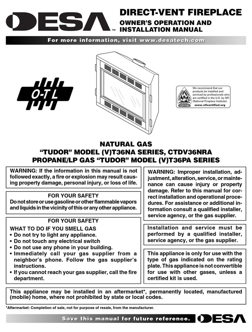 Desa Tudor VT36NA Series Quick start guide