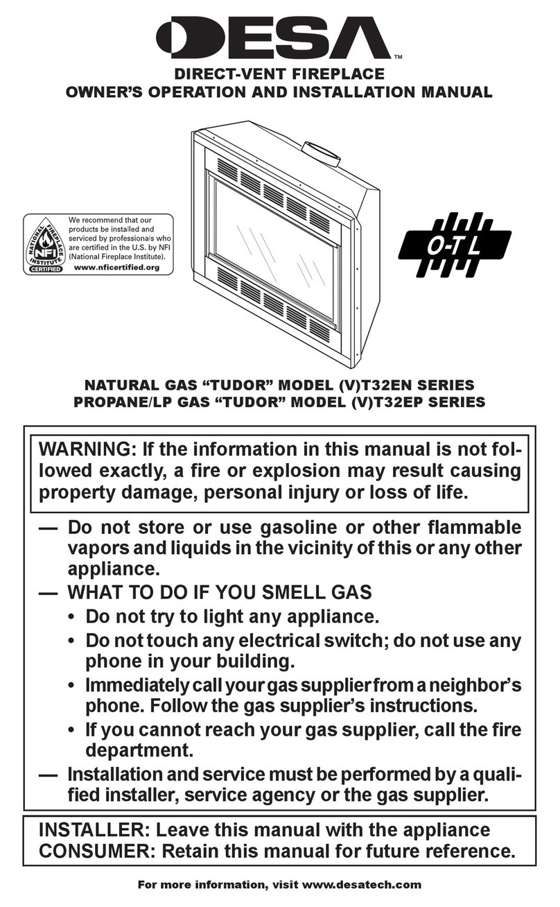 Desa VT32EN Series OWNER'S OPERATION AND INSTALLATION MANUAL Desa VT32EN Series OWNER'S OPERATION AND INSTALLATION MANUAL