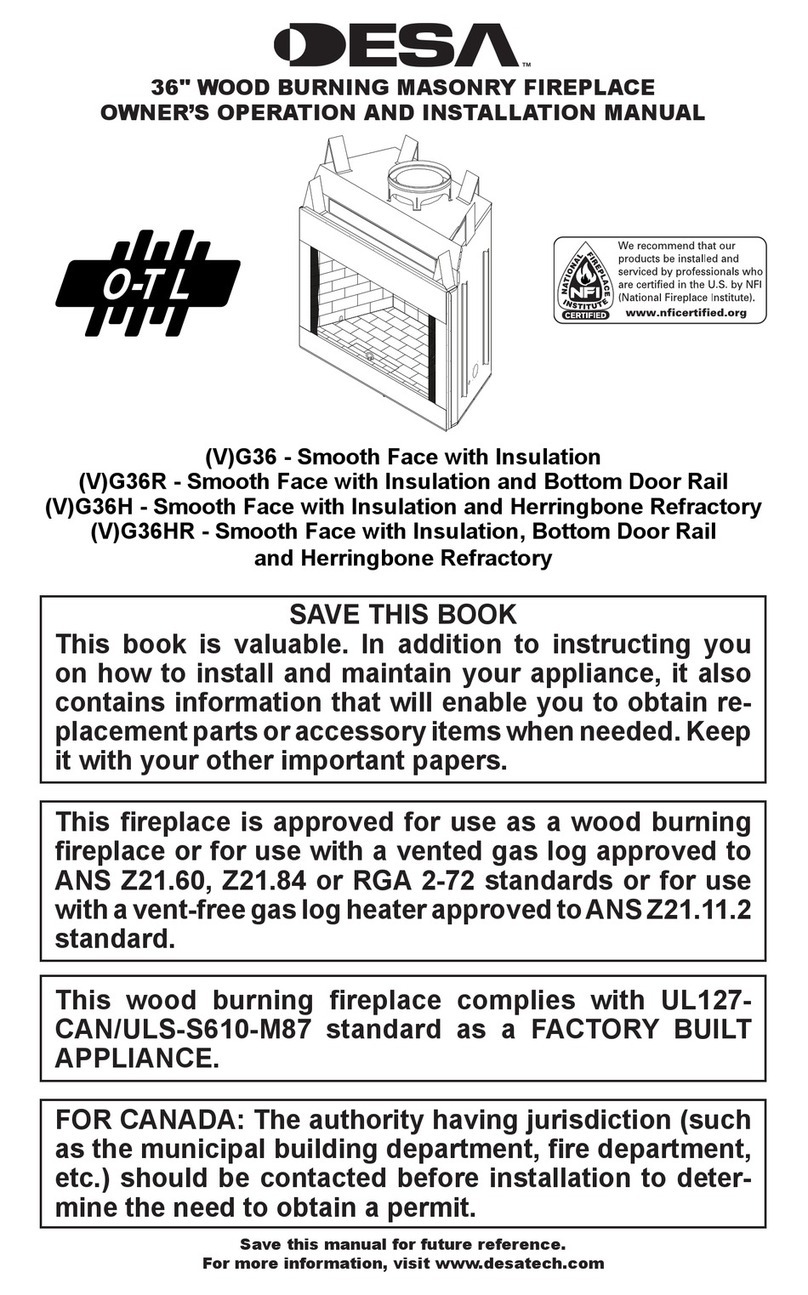 Desa (V)G36 OWNER'S OPERATION AND INSTALLATION MANUAL
