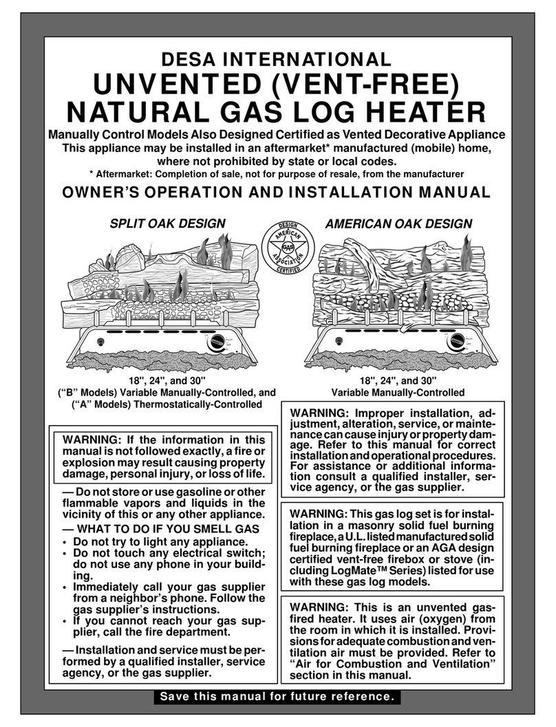 Desa 103426-01 OWNER'S OPERATION AND INSTALLATION MANUAL