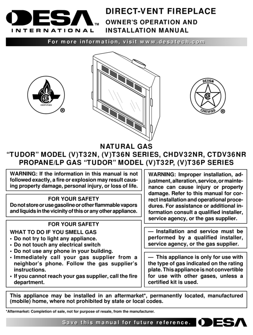 Desa V)VC36N SERIES OWNER'S OPERATION AND INSTALLATION MANUAL Desa V)VC36N SERIES OWNER'S OPERATION AND INSTALLATION MANUAL