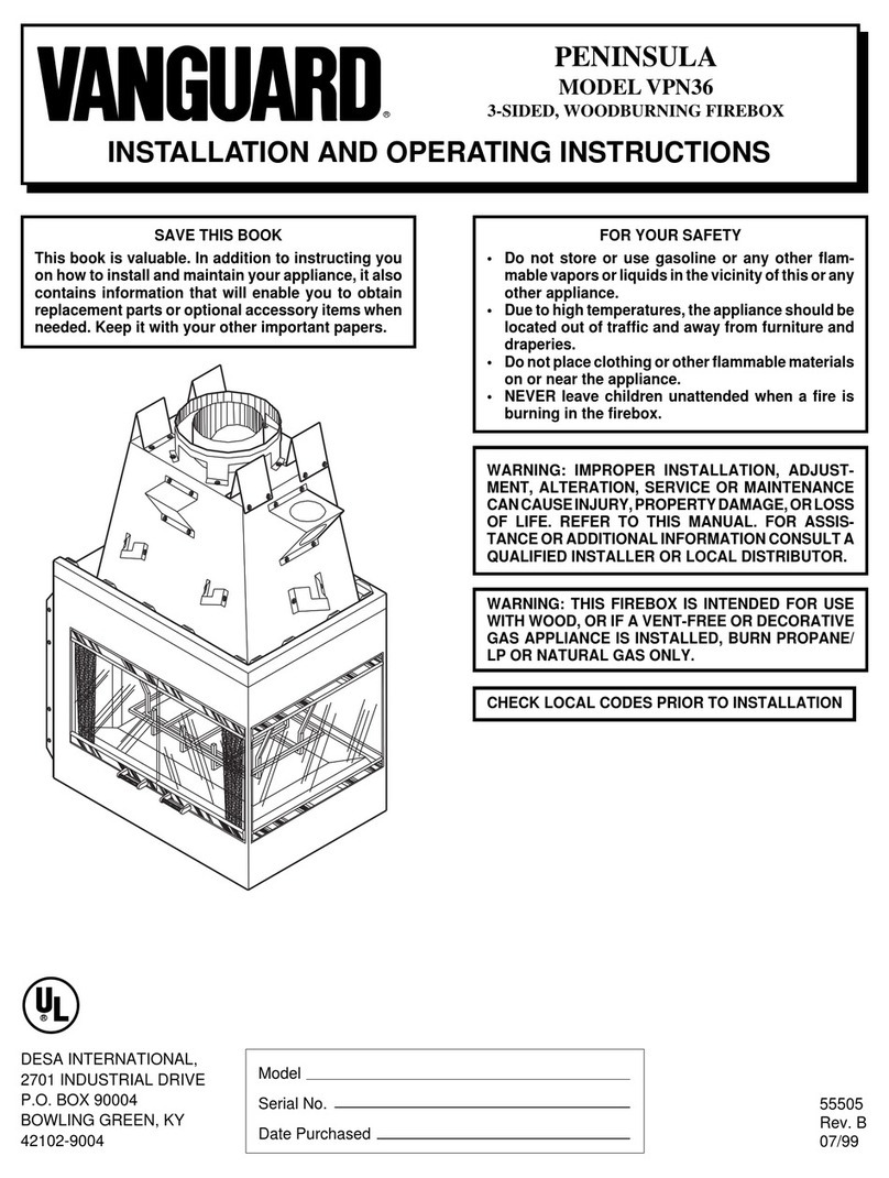 Vanguard VPN36 3-SIDED User manual
