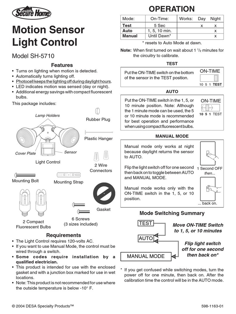 Secure Home SH-5710 user manual