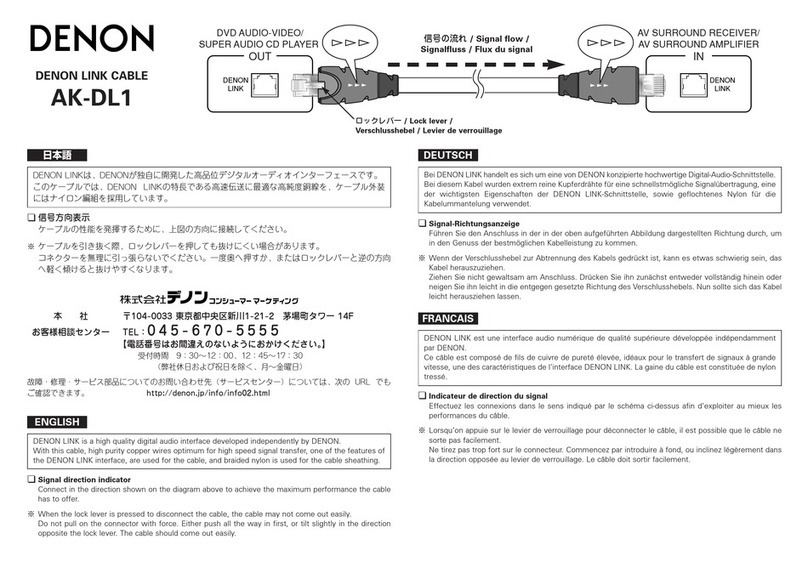 Denon AK-DL1 user manual