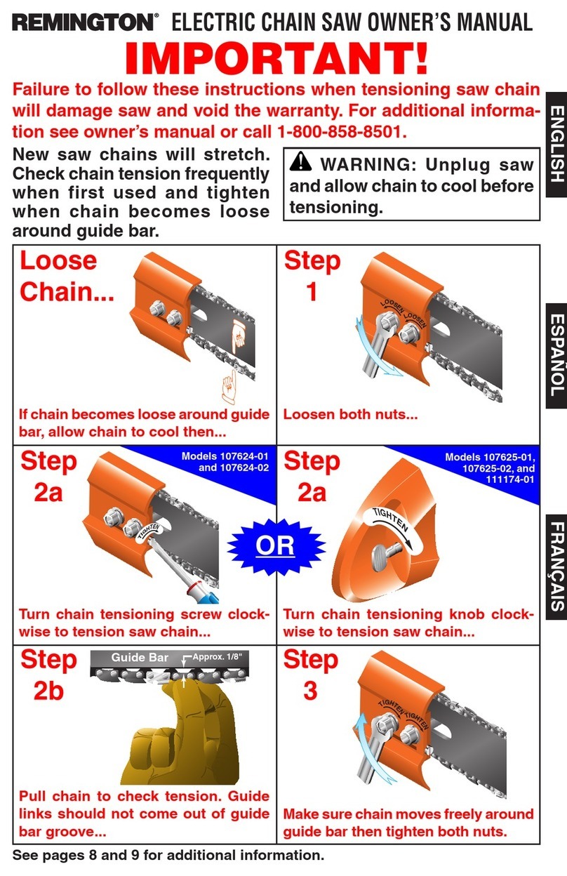 Remington 107625-02 User manual