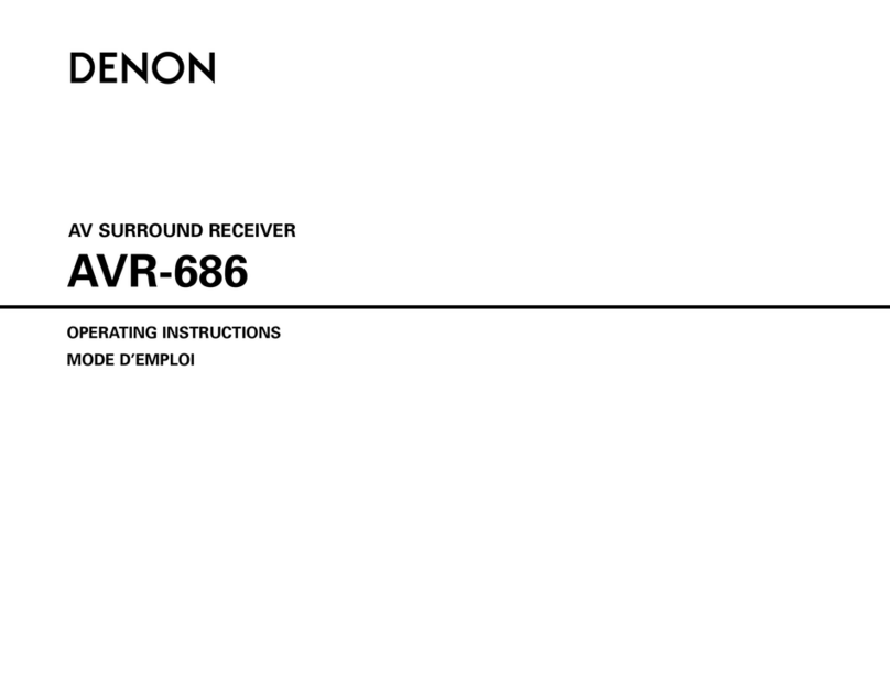 Denon AVR-686S User manual Denon AVR-686S User manual
