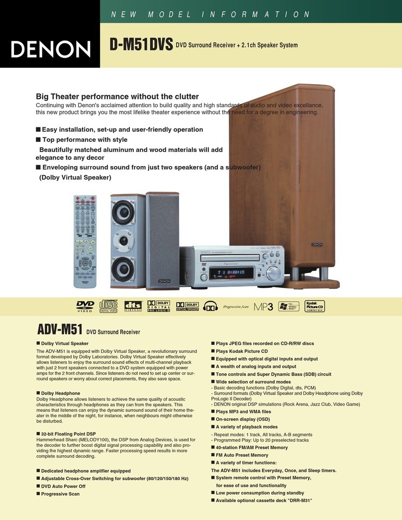 Denon D-M51DVS User manual