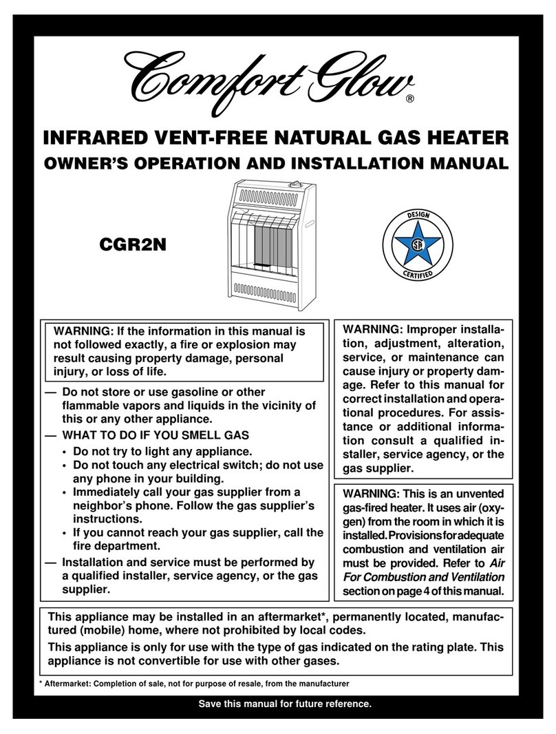 Desa Comfort Glow CGR2N Quick start guide